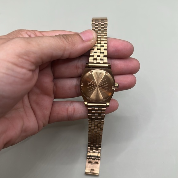 Nixon Minimized The Small Time Teller Watch - Rose Gold main image 4